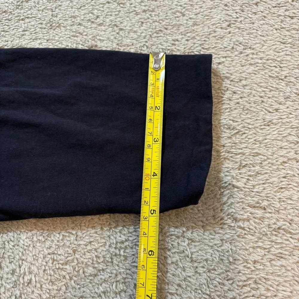 Hugo Boss Mens XXL Navy Blue Long Sleeve Henley Shirt Regular Fit Contrast Layer